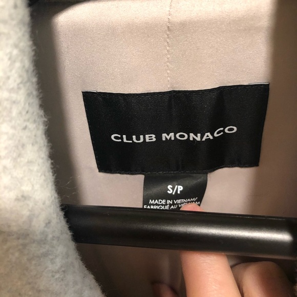 CLUB MONACO GREY WOOL DAYLINA KNEE LENGTH COAT - Picture 9 of 16